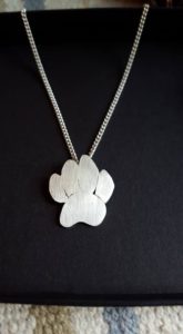 Cockerpoo paw pendant