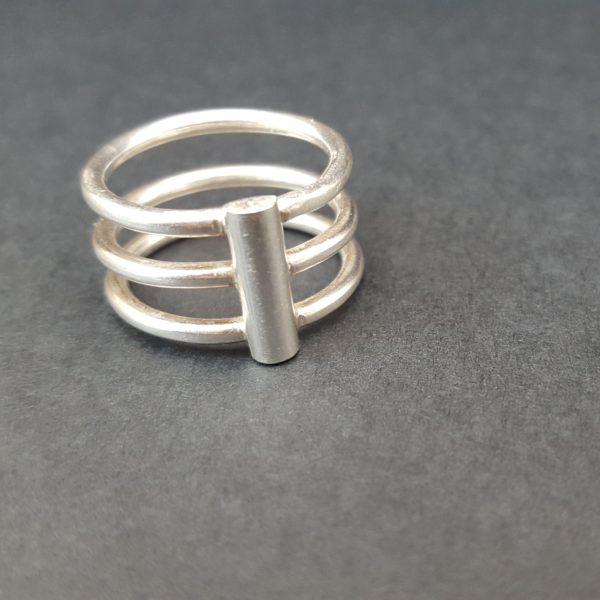 Handmade 3 ringed ring