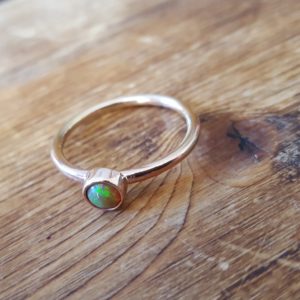 Opal and Rose Gold ring