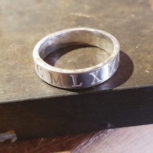 Roman numeral ring