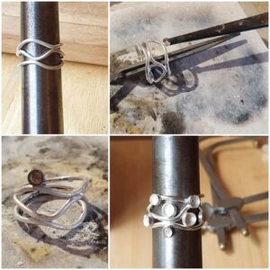 The making of a gemstone ring