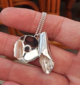 Poppy and Lily pendant