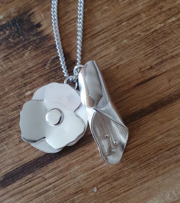 Poppy and Lily pendant
