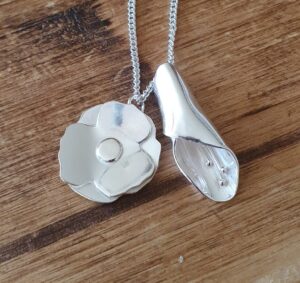 Poppy and Lily pendant