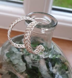 Celtic weave earrings