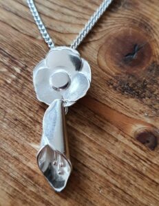 Poppy and Lily pendant