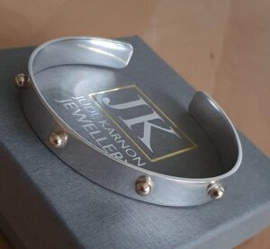 Silver and Gold Battle cuff