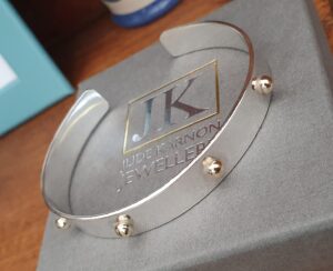 Silver and Gold Battle cuff