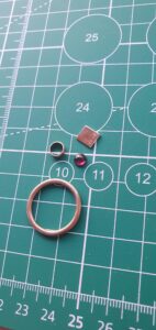 Garnet and rose gold ring