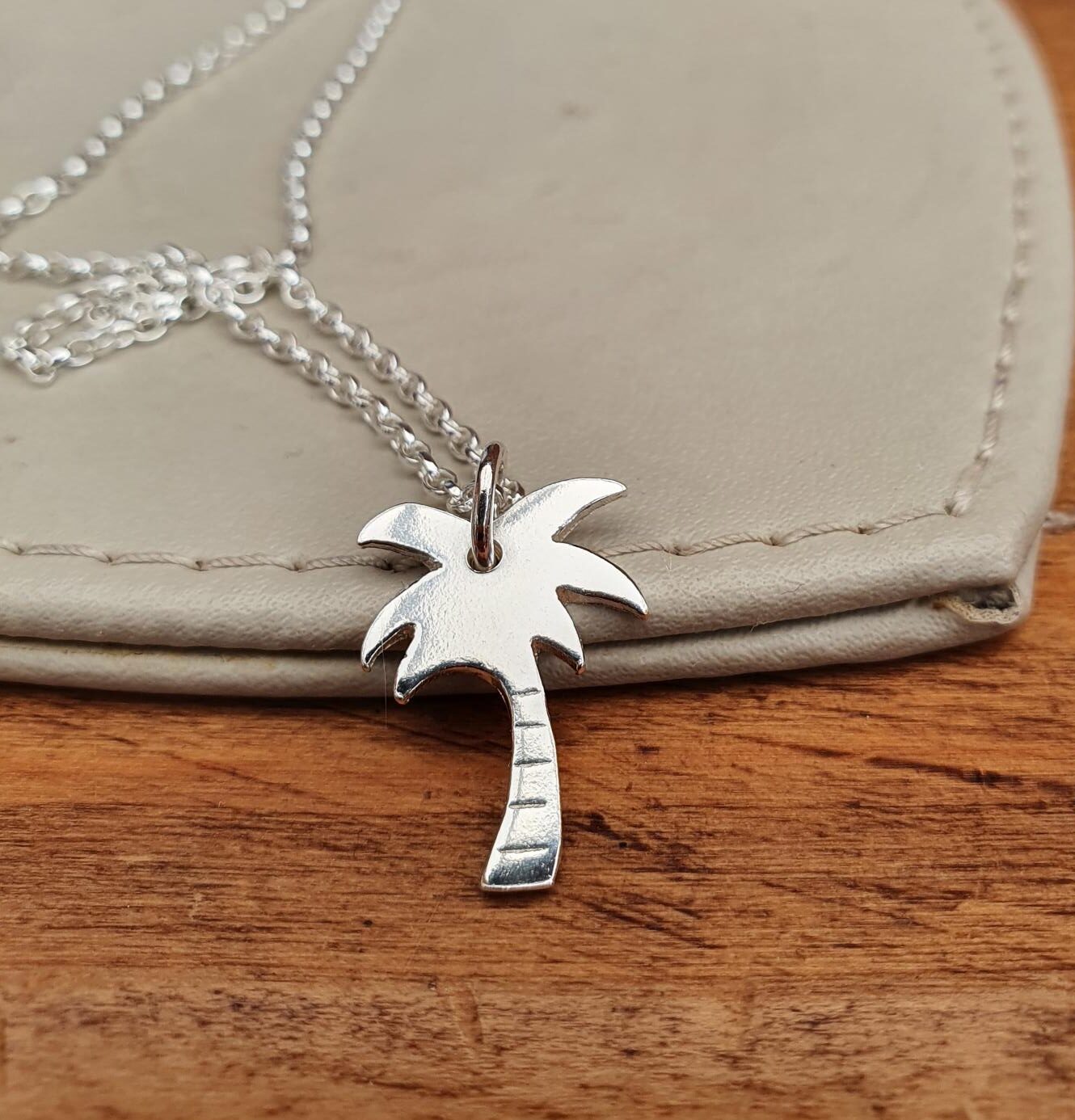 Small Sterling Silver Palm Tree Necklace Simple Beach Jewelry Everyday  Summer Memory Charm Tropical Fronds Ocean Pendant Gift for Her 5/8 - Etsy