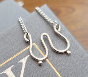 Sterling silver boobie necklace