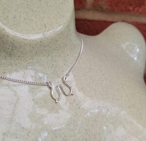 Sterling silver boobie necklace