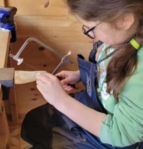 Making jewellery in the workshop